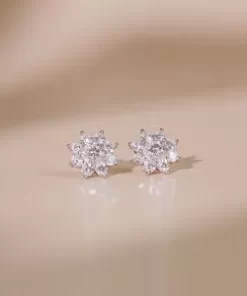 Bông tai đính đá lấp lánh