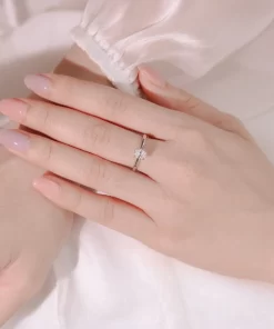 Nhẫn bạc nữ xi bạch kim 3.2