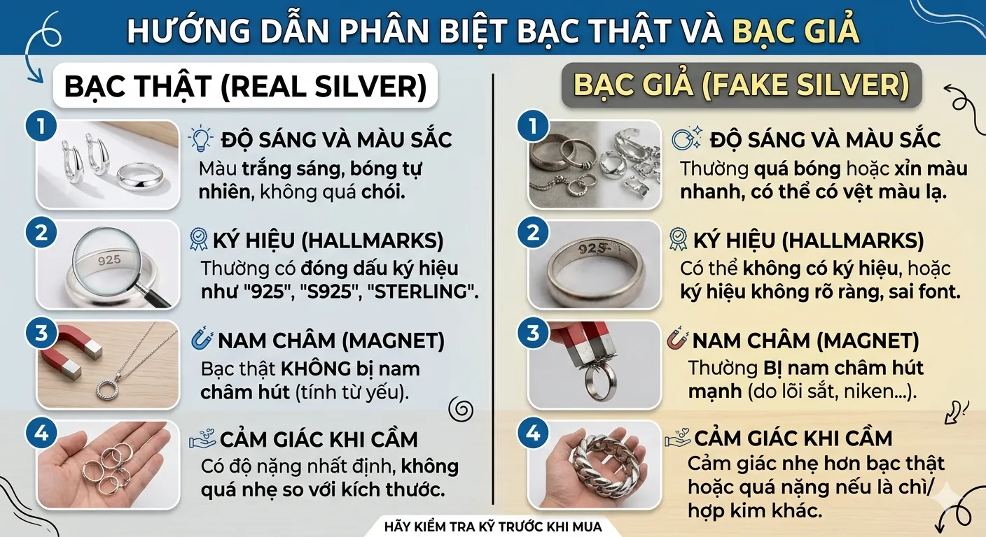 bạc giả là gì. cách nhận biết bạc thật và bạc giả, tránh mua phải bạc giả
