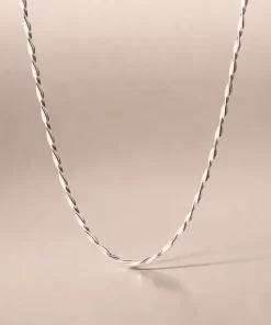 Dây chuyền bạc xoắn cá tính