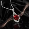 Mặt dây chuyền đá ruby đỏ