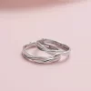 Nhẫn bạc chất liệu S925 kiểu xoắn