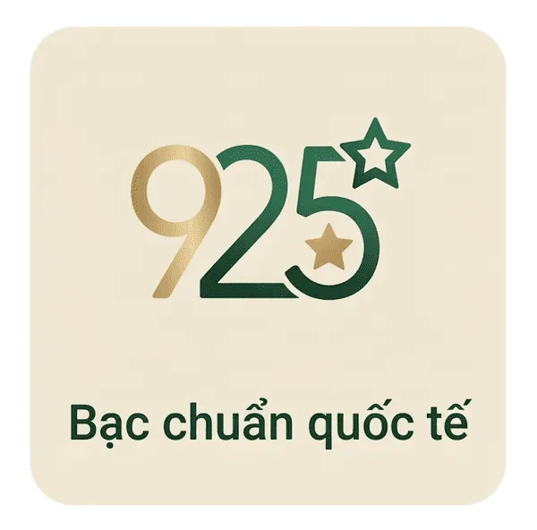 Cam kết trang sức bạc chuẩn quốc tế